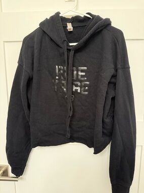 Bella+Canvas Black Fleece Cropped Sweatshirt